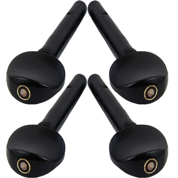 4 Pcs Violin Pegs Tuning Replace Stringed Instrument Blackl Ebony Crafts Arts and Supplies