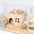 thumbnail image 5 of NWOKYZGH Wooden Chamber, Maze Hamster Hideout, Small Pets Woodland House Habitats Decor for Hamster Mice Gerbils Mouse, 5 of 6