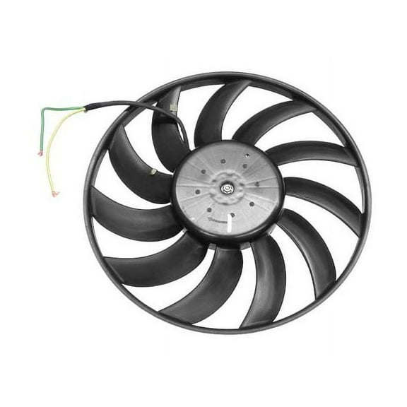 Left A/C Condenser Fan Assembly - Compatible with 2002 - 2009 Audi A4 Quattro Cabriolet 2003 2004 2005 2006 2007 2008