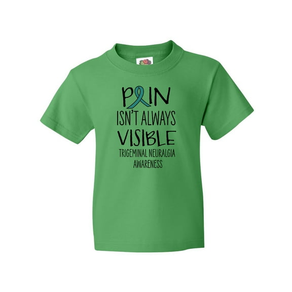 Inktastic Trigeminal Neuralgia Awareness Pain Isn't Always Visible Youth T-Shirt