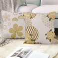 thumbnail image 4 of LAICAIW Spring Pillow Covers 20x20 Inch, Decorative Beige and Yellow Floral Farmhouse Throw Pillow Covers Square Cotton Linen Couch Pillow Cases for Home Decor, Set of 4 (No Insert Included), 4 of 7