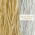 thumbnail image 4 of DIY 18Gauge French Bullion Wire 40g Matte Gold and Matte Silver Soft Round Copper French Metalic Wire Sewing DIY Accessories Mixed Color 20g/Color DIY, 4 of 8