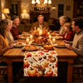 thumbnail image 6 of Halloween Sale Clearance!Fall Decorations for Home, Thanksgiving Decorative Tablecloth And Table Banners Independence Day Patriotic Table Linen Set Dining Table Home Decoration, 6 of 6