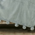 thumbnail image 6 of Home Soft Things Pompom Throw - Silver Grey - 50" x 60", 6 of 7