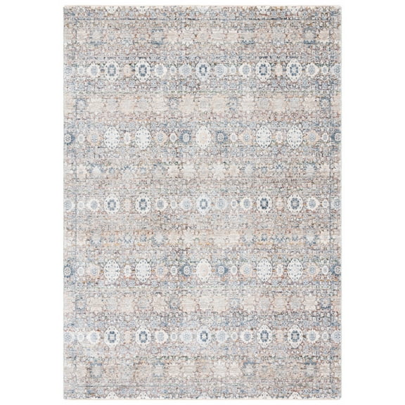 SAFAVIEH Princeton Kestrel Abstract Area Rug, Ivory/Blue, 8' x 10'