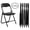 A1-Black, variant on YOUDENOVA Folding Chairs 4-Pack, Padded PU Leather Seat, Heavy Duty, Easy to Use and Store for Home, Office, Party,White