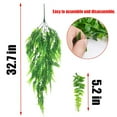 thumbnail image 4 of Artificial Plants Vines Ferns for Outdoors Greenery Fake Hanging Plant Faux Hanging Boston Fern, 4 of 5