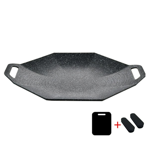 Platos para hornear octagonales, sartenes antiadherentes multiusos para suministros de senderismo y acampada