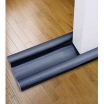 Black 6pcs Door Draft Stopper Under Door Noise Blocker Sound Light Air Proof Sealer for Bottom of Door Adjustable Soundproof Insulation Strip Doors Draft Guard