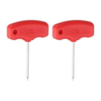 Uxcell 2pcs Torx Screwdriver T8 CR-V Steel T Handle Star Key Wrench for CNC Tool Holder