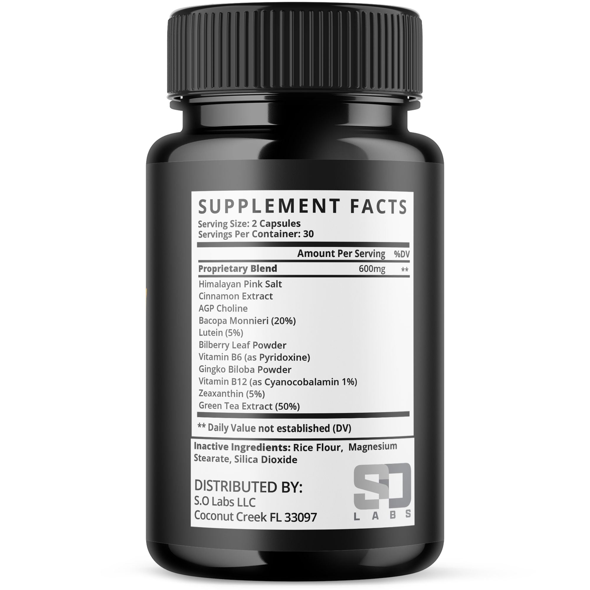 CogniHoney Advanced Formula Brain Support Pills Maximum Strength Supplement Cogni Honey 120 Capsules