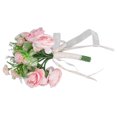 thumbnail image 2 of Wedding Bouquet Fake Rose Flower Holding Bunch for Decoration Photography Art Photo Pink, 2 of 20