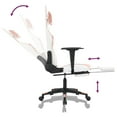 thumbnail image 6 of vidaXL Massage Gaming Chair with Footrest, Reclining, Height Adjustable, Swivel, White & Pink, 6 of 6