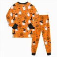 thumbnail image 5 of NOLDARES Baby and Kids' Sibling Matching Halloween and Holiday Funny Prints Pajama Sets, 5 of 7
