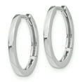 thumbnail image 2 of 14K White Gold Hinged Hoop Earrings TM621, 2 of 4