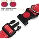 thumbnail image 3 of Collar de nailon reflectante para perros con hebilla de seguridad, collares ajustables para mascotas con acolchado de neopreno suave para perros de tamaño mediano, rojo, 3 of 5