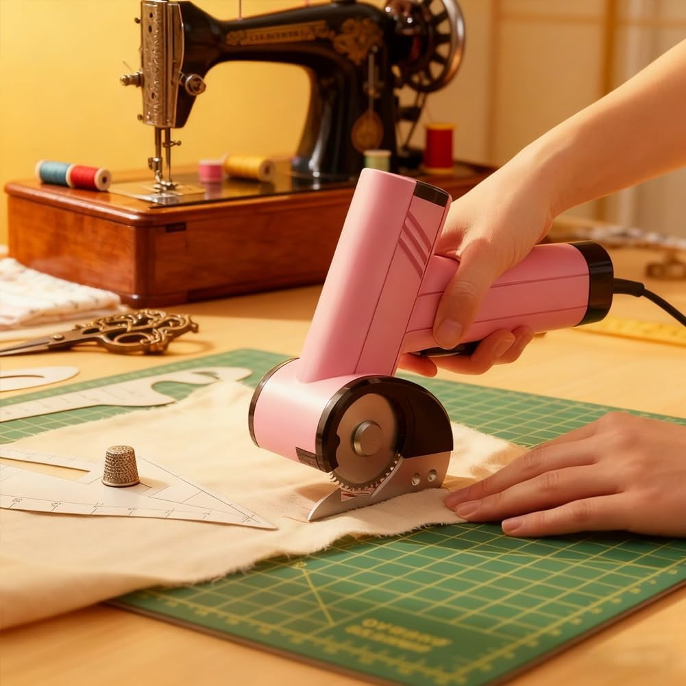 Rechargeable High-Speed Cardboard Cutter, Adjustable Speed Cordless Box Cutter with Safety Lock, Electric Scissors for Cardboard, Fabric, Leather, Carpet