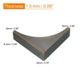 thumbnail image 2 of Corner Protectors, 4 Pack 2.56" - Metal Corner Protector, Brackets with Screws for Furniture Box Table (Bronze), 2 of 5