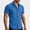 Blue, variant on Men's Linen Short Sleeve Shirts Cotton Casual Lightweight Button Down Shirt Beach Vacation Summer Top Beach Shirt Army Green S