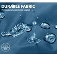 thumbnail image 6 of Men's Waterproof Rain Jacket, Lightweight Windproof for Hiking Travel Blue Mirage Size S, 6 of 6