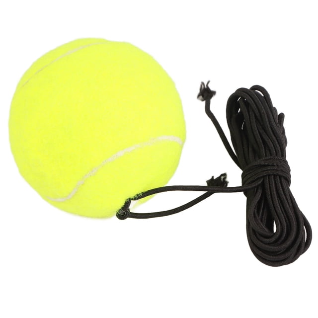 Rubber Tennis Training Ball With Elastic String, Multifunctional Single Player Tennis Practice Ball With Elastic Rope