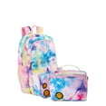 thumbnail image 3 of No Boundaries Women’s Backpack Duo with Square Lunchbox Multi Tie Dye with Patches, 3 of 5