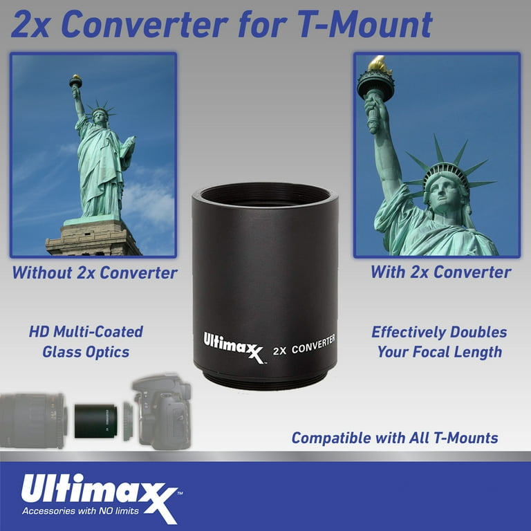 Ultimaxx 650-1300mm Telephoto Zoom Lens Kit for Nikon F-Mount