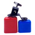 thumbnail image 1 of Jam Block yuxing Instrumento de percusión musical batería latina doble montaje Azul y rojo, 1 of 5