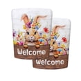 thumbnail image 2 of QuanTara 2-Pack Easter Chair Covers 19.69x23.62in - Spring Themed Restaurant Chair Back Covers, Washable Protective Slipcovers for Dining Chairs, Holiday Party & Home Decor Set of 2, 2 of 6
