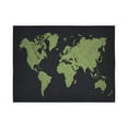 thumbnail image 2 of CADecor Tapestry World Map Black Background Tapestry Decor Living Room Art 60x80 inches, 2 of 2