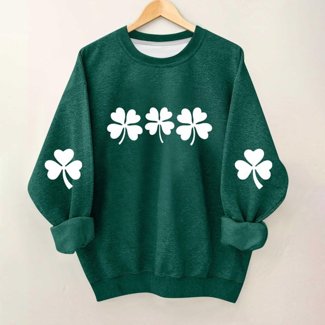 hengsof Chandail de Mode pour Enfants pour la Saint-Patrick, Chandail Graphique à Manches Longues et Col Rond pour les Festivités, Âges 1 à 13 Ans
