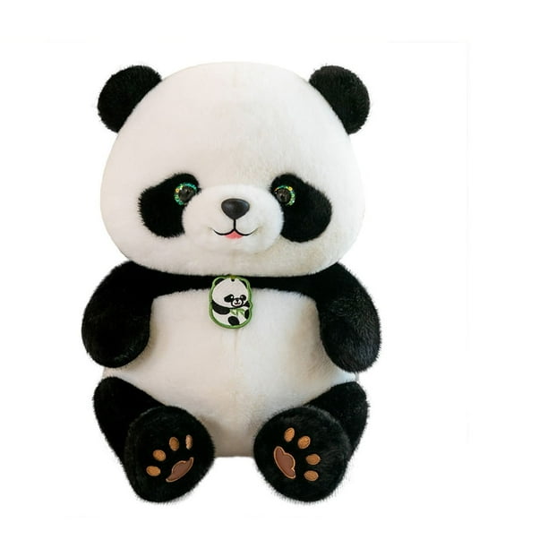 Muñeco de panda de imitación de 10,6 pulgadas, muñeco de tela de imitación, regalo para niños, juguete de peluche para niños y niñas, regalo de cumpleaños festivo.