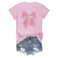 thumbnail image 4 of Spring T Shirts for Women Casual Short Sleeve Graphic Print Soft Basic With Round Neck Tops Cute Trendy Y2k Fashion Tees, 4 of 4