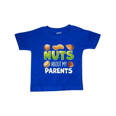 

Inktastic Nuts About My Parents Peanut Almond Pistachio Gift Baby Boy or Baby Girl T-Shirt