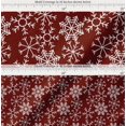 thumbnail image 2 of Soimoi Red Cotton Cambric Fabric Snow Flakes Floral Printed Craft Fabric by the Yard 42 Inch Wide, 2 of 7