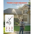 thumbnail image 2 of VEVOR Pressure Washer Telescoping Wand, 18 ft, 4000 psi, Telescopic Spray Wand with Power Washer Extension Wands, Gutter Cleaner, Brush Head, 5 Spray Nozzle Tips, Adapter and Adjustable Support Belt, 2 of 9
