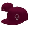 thumbnail image 7 of DouZhe Flat Brim Cap Snapback Hat, Death Skeleton Halloween Prints Adjustable Red Adult Baseball Cap, 7 of 7