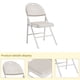 thumbnail image 2 of Juego de 6 Sillas Plegables Tapizadas - Sillones con Asiento Acolchado y Base Metálica Resistente, Patas Antideslizantes, para Interior y Exterior, Sala, Comedor, Jardín o Eventos, 2 of 16