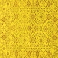 thumbnail image 1 of Ahgly Company Indoor Square Oriental Yellow Traditional Area Rugs, 5' Square, 1 of 4