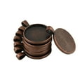 thumbnail image 4 of Bandeja de bisel redondo en blanco 10 Uds Zulema Colgante de collar 25mm bronce, 4 of 6