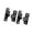 4 black, variant on Wall Mount Gate Hinges Steel Heavy Duty Door Hinges Flat surfaces Hinges Quick Installs for Farm gate & Wooden Fence