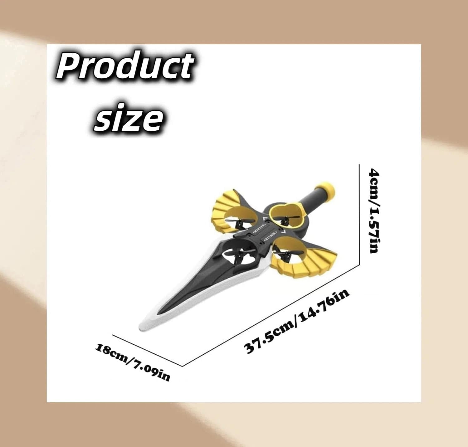 Flying Sword Rc Glider, Remote Flying Sword,2026 New 3-Speed Control Rc Controlled with Autopilot & Gyro Stabilizer,for Flying Sword Gifts Lovers (Black Copper)