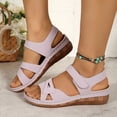 thumbnail image 2 of WILLBEST Sandalias De Playa Para Mujer, Sandalias De Cuero De Moda De Verano Para Mujer, Zapatos Transpirables, Cómodos Y Ligeros, 2 of 6