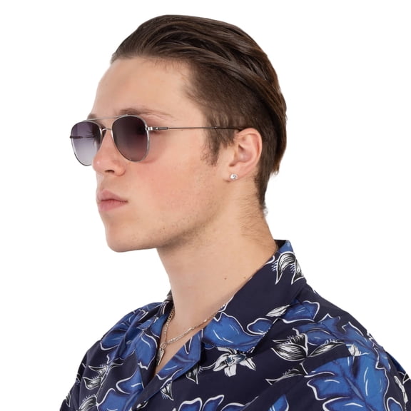 Calvin Klein Grey Gradient Pilot Unisex Sunglasses CK20120S 045 55