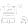 thumbnail image 3 of American Imaginations 19.5-in. W CUPC Rectangle Bathroom Undermount Sink Set In White - Chrome Hardware - Overflow Drain Incl. AI-31788, 3 of 7