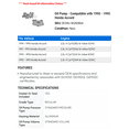 thumbnail image 2 of Oil Pump - Compatible with 1990 - 1995 Honda Accord 1991 1992 1993 1994, 2 of 2