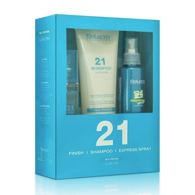 Tratamiento Express Kit Salerm 21 Reparador Cabello Silk Protein Sets