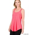 thumbnail image 3 of Zenana Women & Plus Relaxed Fit Scoop Neck Sleeveless Round Hem Blouse Tank Top, 3 of 4