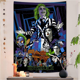 thumbnail image 3 of Tapiz bohemio vintage de la película Beetlejuice 2, decoración de pared con Buda indio, brujería hippie, tapiz de pared barato, 3 of 5