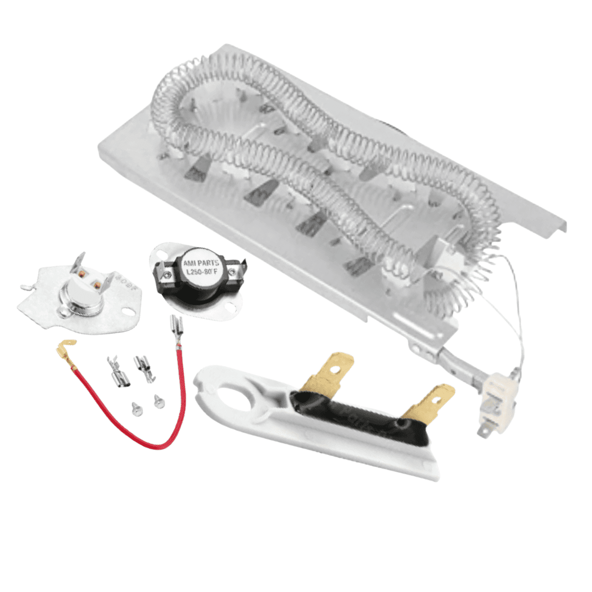 Scaroo 3387747, 279816, 3392519 Heater Element, Thermal Fuse, Thermostat Kit